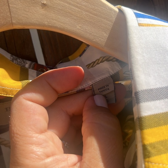 Burberry London Chester Mixed Printed Button Shirt.size Xl.💛 - Picture 5 of 16